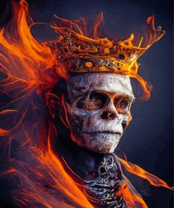 Cool Skeleton king Paint By Numbers