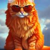 Cool Cat Wearing Glasses Paint By Numbers