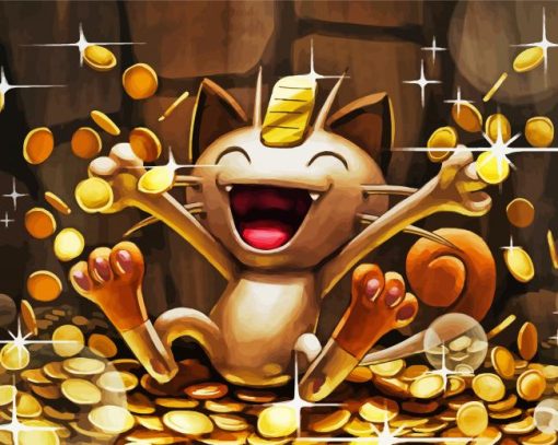 Cool Meowth Paint By Numbers