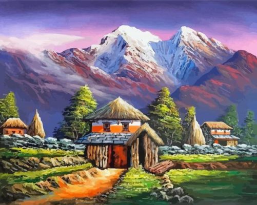 Cool Nepal Paint By Numbers