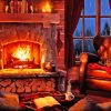 Cozy Fireplace Paint By Numbers