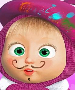 Cute Masha Paint By Numbers