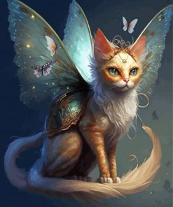 Elf Cat With Wings Paint By Numbers