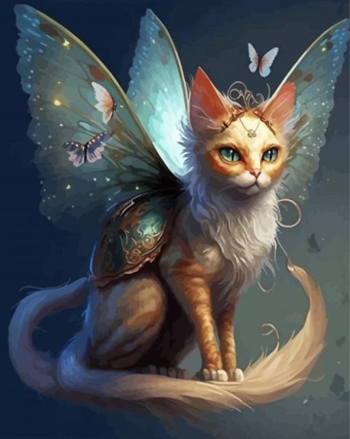 Elf Cat With Wings Paint By Numbers