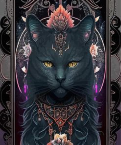 Goddess Black Cat Paint By Numbers