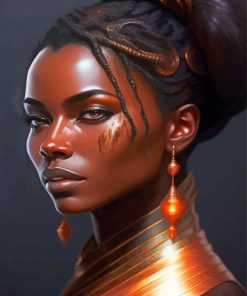 Gorgeous African Woman Paint By Numbers