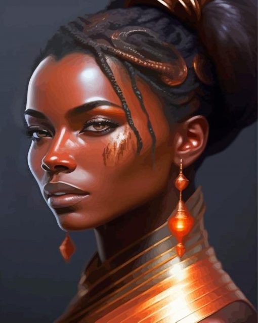 Gorgeous African Woman Paint By Numbers