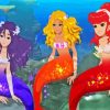 H2o Mermaids Cartoon Paint By Numbers