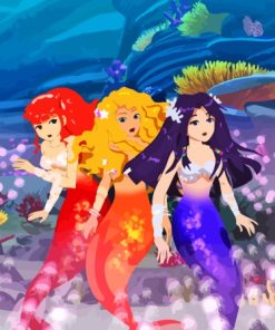 H2o Mermaids Paint By Numbers