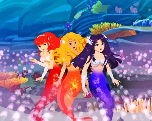 H2o Mermaids Paint By Numbers