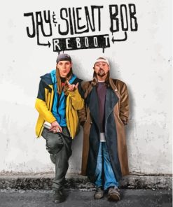 Jay And Silent Bob Characters Poster Paint By Numbers