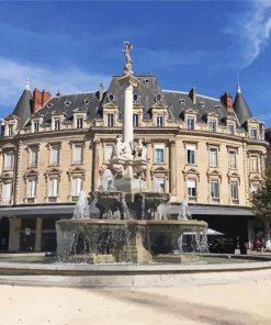 Monumental Fountain Valence France Paint By Numbers