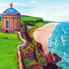 Mussenden Temple Landscape Art Paint By Numbers