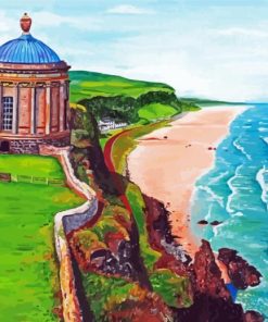 Mussenden Temple Landscape Art Paint By Numbers