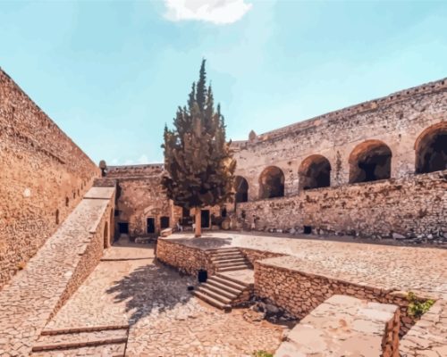 Palamidi Castle In Nafplio Paint By Numbers