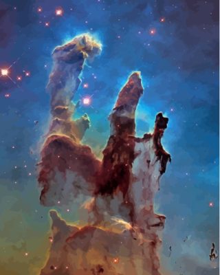 Pillars Of Creation Columns Paint By Numbers