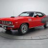 Red Plymouth Hemi Cuda Paint By Numbers