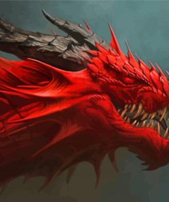 Red Dragon Paint By Numbers