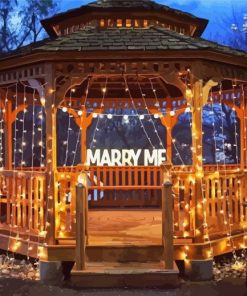 Romantic Gazebo Paint By Numbers