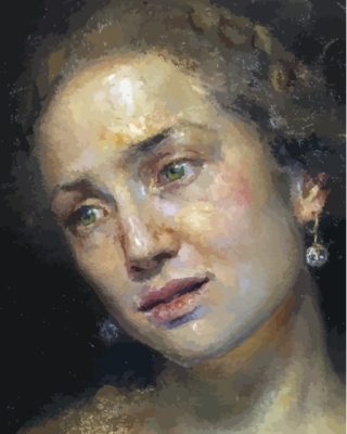 Sad Woman Helene Knoop Paint By Numbers