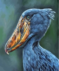 Shoebill Side View Art Paint By Numbers