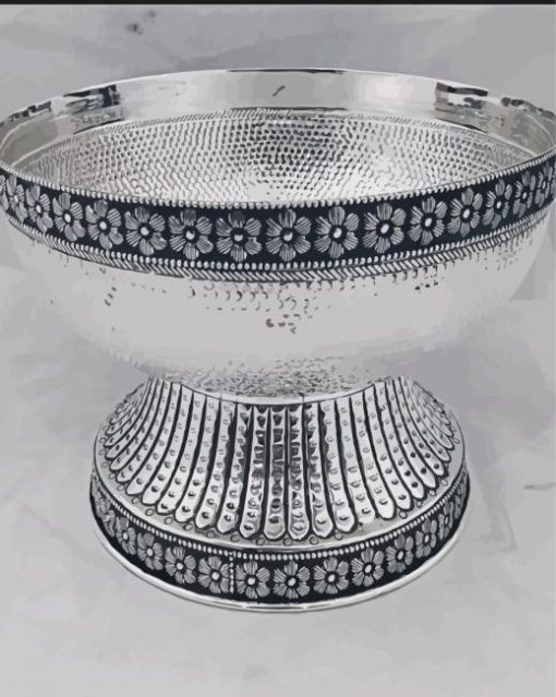 Silver Bowl Paint By Numbers