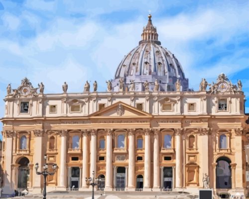 St Peters Basilica In Vatican Paint By Numbers