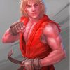 The Street Fighter Ken Masters Anime Paint By Numbers