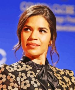 The Actress America Ferrera Paint By Numbers