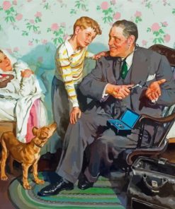 The Family Doctor By Harold Anderson Paint By Numbers