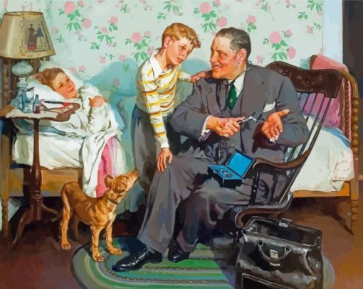 The Family Doctor By Harold Anderson Paint By Numbers