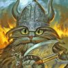 Viking Cat Paint By Numbers