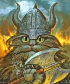 Viking Cat Paint By Numbers