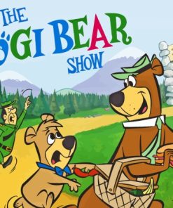 Yogi Bear Cartoon Poster Paint By Numbers