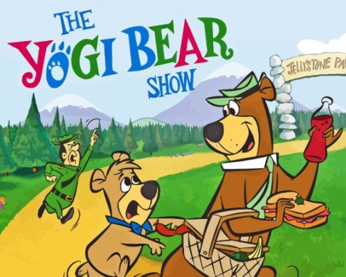 Yogi Bear Cartoon Poster Paint By Numbers