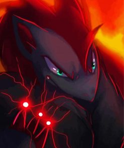 Zaoroark Pokemon Paint By Numbers