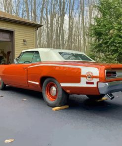 1970 Super Bee In Hemi Orange And White Paint By Numbers