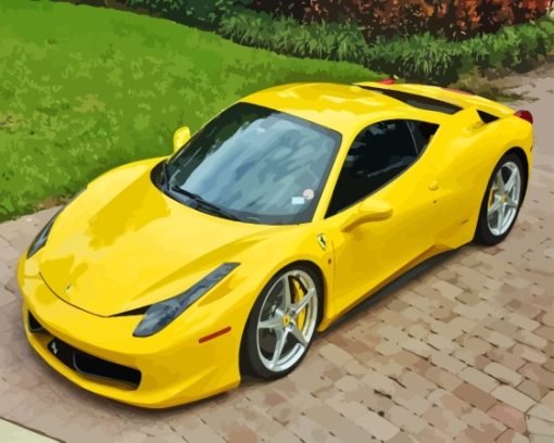 458 Ferrari Paint By Numbers