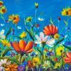 Aesthetic Abstract Wild Flowers Paint By Numbers