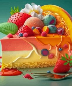 Aesthetic Cheesecake Paint By Numbers