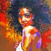 Afro Black Woman Paint By Numbers