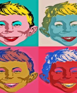 Alfred E Neuman Pop Art Paint By Numbers