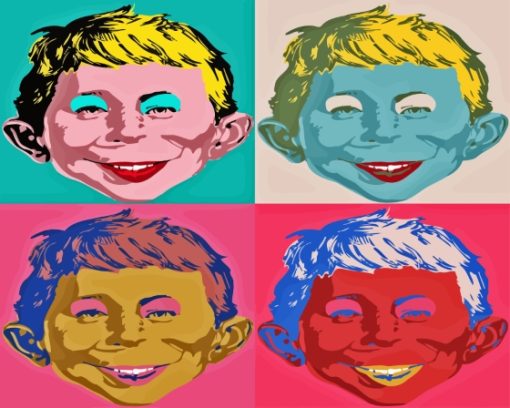 Alfred E Neuman Pop Art Paint By Numbers