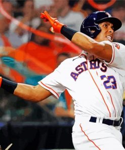 Astros Michael Brantley Left Fielder Paint By Numbers