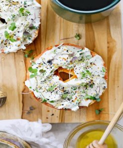 Bagel With Cream Cheese And Honey Paint By Numbers