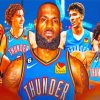 Basketball Players Okc Thunder Paint By Numbers