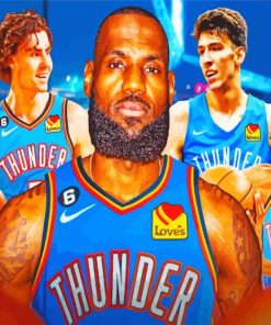 Basketball Players Okc Thunder Paint By Numbers