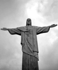 Black And White Christ The Redeemer Paint By Numbers