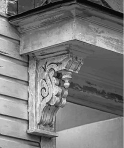 Black And White Corbel Paint By Numbers