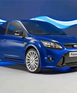 Blue Ford Focus RS Car Paint By Numbers